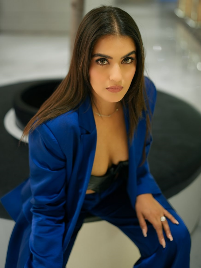 Kavya Thapar In Blue Dress