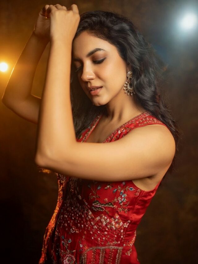 Ritu Varma In Red Sharara