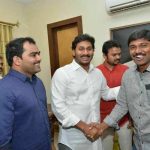 File Pic : Y S Jagan with Ravindra Ippala ( Left - Blue shirt )