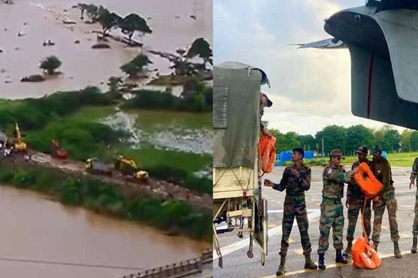 Indian Army Engineers Mobilized For Flood Relief Near Vijayawada