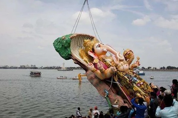 Ban Vinayaka Nimajjanam in tank bund