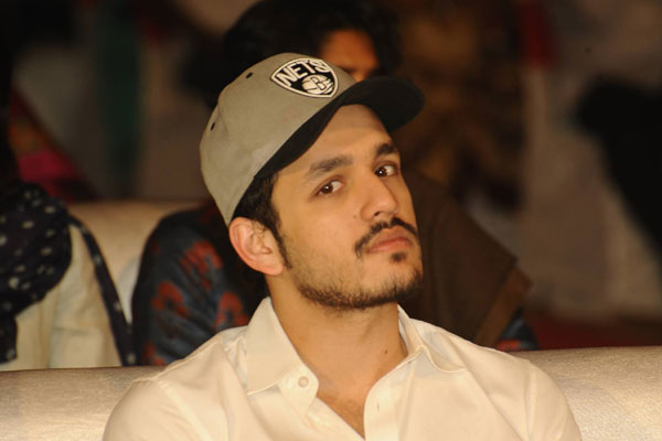 Akhil at Om Namo Venkatesaya Audio Launch