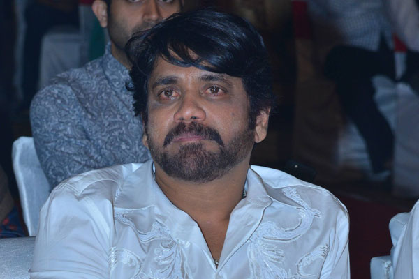 Nagarjuna at OM Namo Venkatesaya Audio Launch