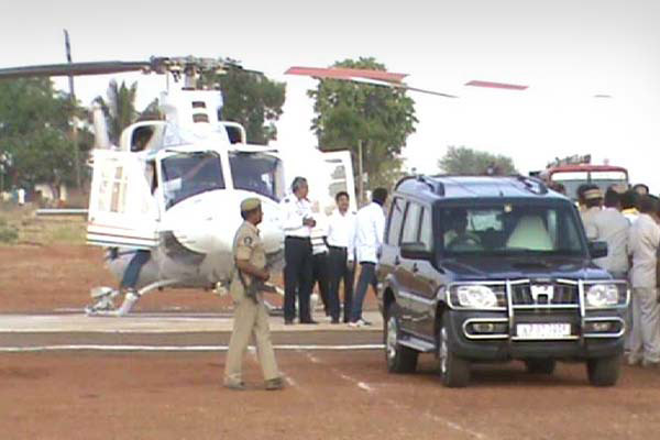 Police objected for helipad at Velagapudi, now likely moves to Nelapadu