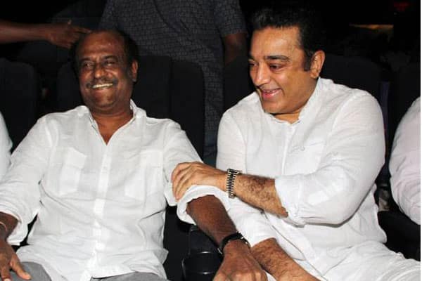 Kamal congratulates Rajinikanth for winning NTR Award