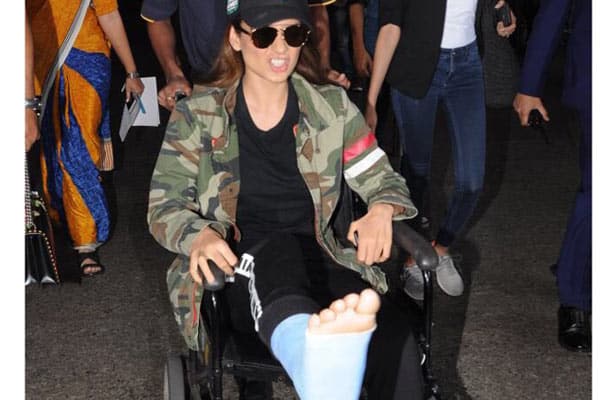 Kangana Ranaut injured on sets of 'Manikarnika'