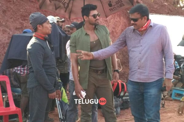 Saakshyam On location Exclusive pics