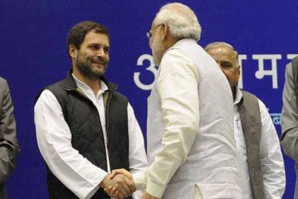 Modi congratulates Rahul on 'election' as Congress President