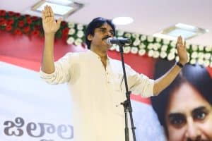 Why Pawan looking backward instead of forward?