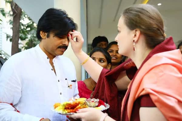 Pic Talk - Pawan Got Veera Tilakam From Wife