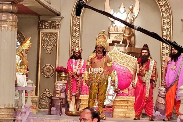 NBK as Suyodhana for NTR Day One Shoot