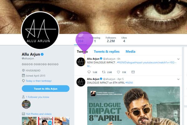 Allu Arjun trolled for his 'Twitter' bio