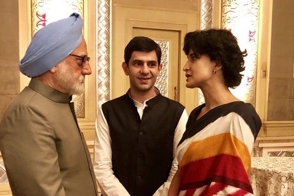 Anupam Kher introduces reel Rahul and Priyanka Gandhi