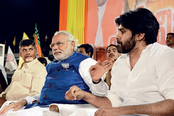 Pawan Chandrababu and Modi Friends in 2014, foes now for 2019