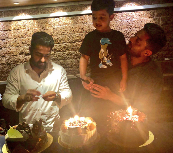 Pic talk : NTR and Abhay Ram celebrate Kalyan Ram's Bday