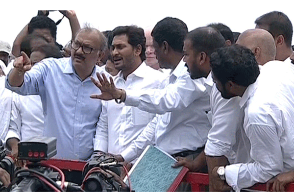 File Photo : CM Jagan visits Polavaram project