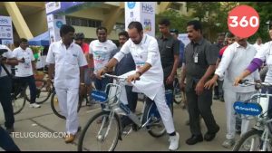 Video: Central Minister Kishan Reddy Attends Bicycle Day Celebrations In Hyderabad