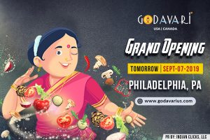 Godavari Flows to Philadelphia Area this Weekend!!