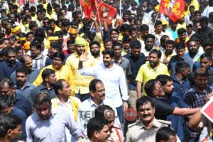 Photos : Nara Lokesh  ‘Yuva Galam’ – Day 1