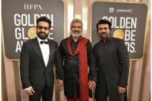 RRR team at Golden Globes Awards Ceremony