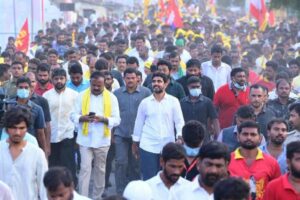 Lokesh pays tributes to YS Viveka, says Sunitha will win legal battle