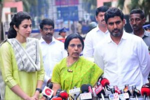 Bhuvaneswari expresses fear to Naidu’s safety