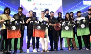 Unveiling Trophy & T-Shirt of the Celebrity Cricket Carnival