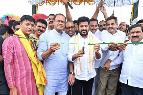 Revanth Reddy inaugurated Gopanpally flyover